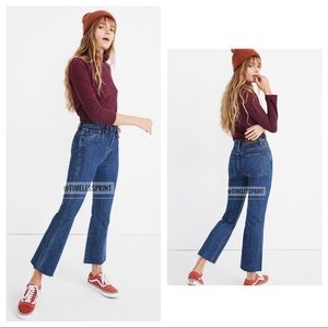 Madewell Rigid Demi-Boot Crop Denim Jeans